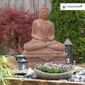 Sold Garden Decor Dhyana Mudra Stone Buddha Statue