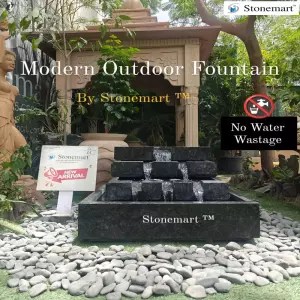 Modern Granite Waterfall Fountain For Luxury Home And Garden Decor