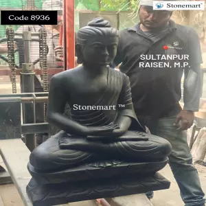 Polishing Or Buffing Buddha Water Fountain Before Shipping To Sultanpur, Raisen, Madhya Pradesh