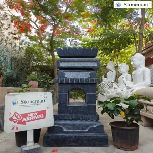 36 Inch, 350 Kg Hand Carved Granite Tulsi Vrindavan Planter