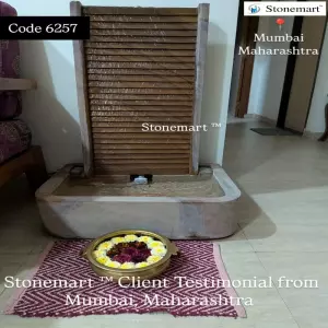 Client Testimonial Of Modern Stone Indoor Fountain From Mumbai, Maharashtra