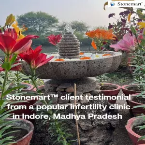 Client Testimonial Of Urli Water Fountain From An Infertility Clinic In Indore, Madhya Pradesh