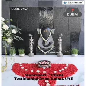 Client Testimonial Of Modern Abstract Granite Ganesha Sculpture From Dubai, Uae