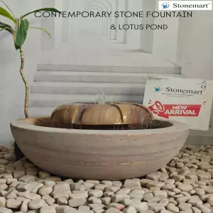 Contemporary Natural Stone Water Fountain For Home And Garden Decor