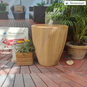 Contemporary Stone Vessel Fountain