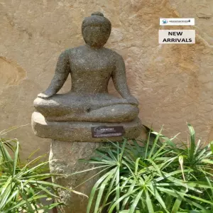 Bali Stone Statue In Meditation Mudra