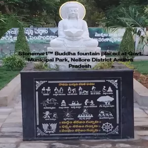 Client Testimonial Of 3 Feet Marble Buddha Fountain From Nellore, Andhra Pradesh