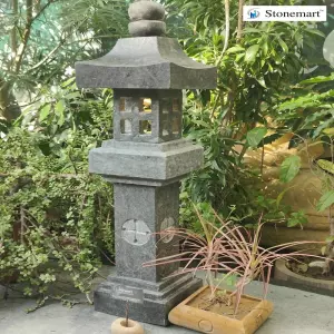 39 Inch Granite Pagoda Lantern