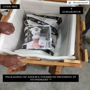 Packing Stone Ashok Stambh For Shipping To Gorakhpur, Uttar Pradesh