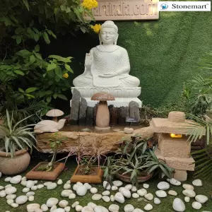 Sold 5 Feet Abhaya Mudra Buddha Fountain