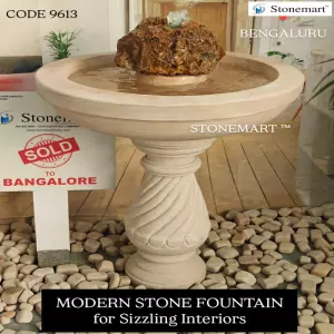 Sold To Bengaluru, Karnataka - Modern Bird Bath Fountain For Balcony, Foyer, Entrance