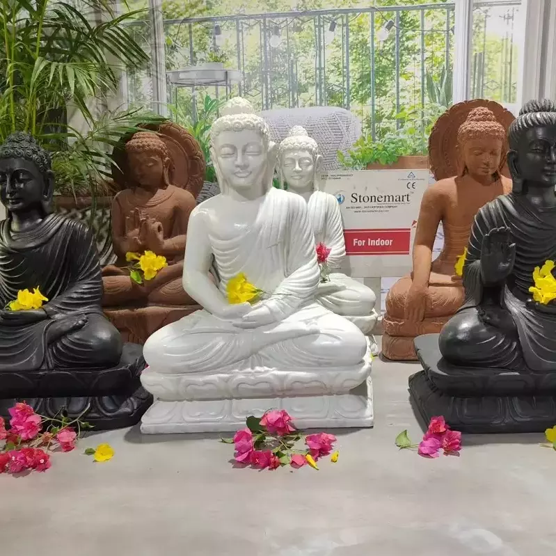 How Different Mudras and Colors of the Buddha Statues Influence your