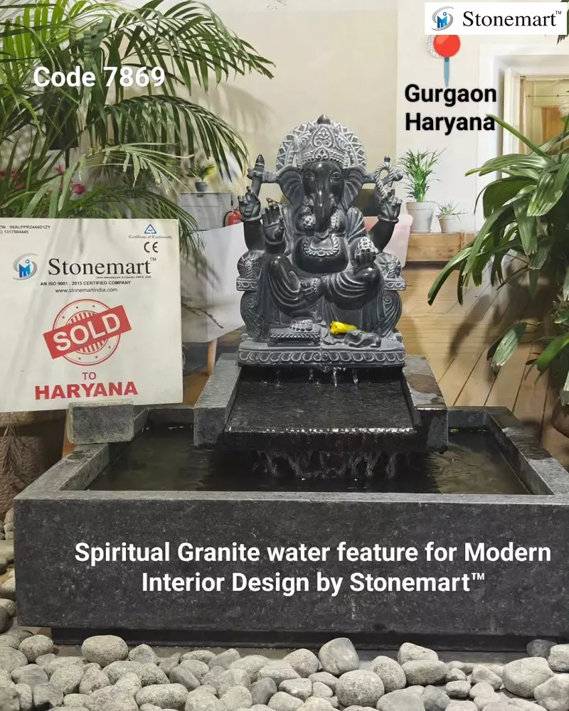 Stone Ganesha Fountain