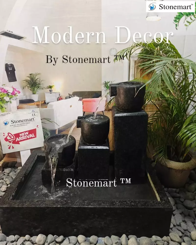 Cascading Granite Water Feature