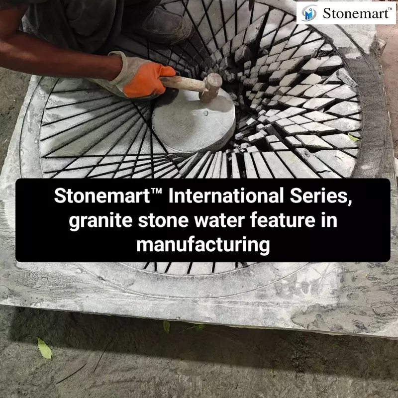 Manufacturing Over 3 Feet 300 Kg Granite Water Feature For Resort And Farmhouse stonemartindia