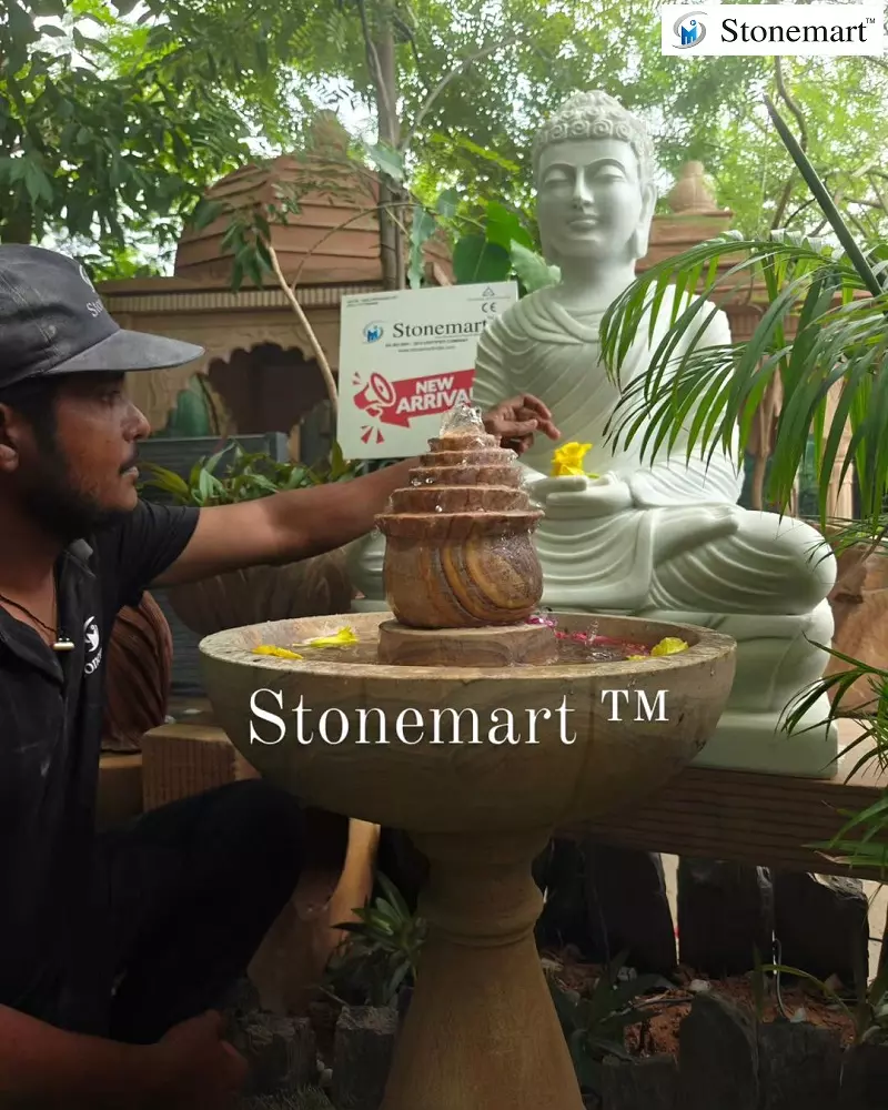 Hand Carved Buddha Fountain