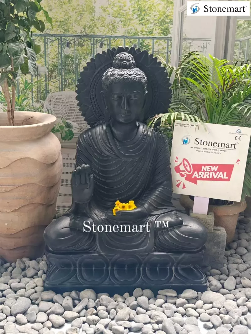 3ft Buddha Sculpture For Hospital Decor