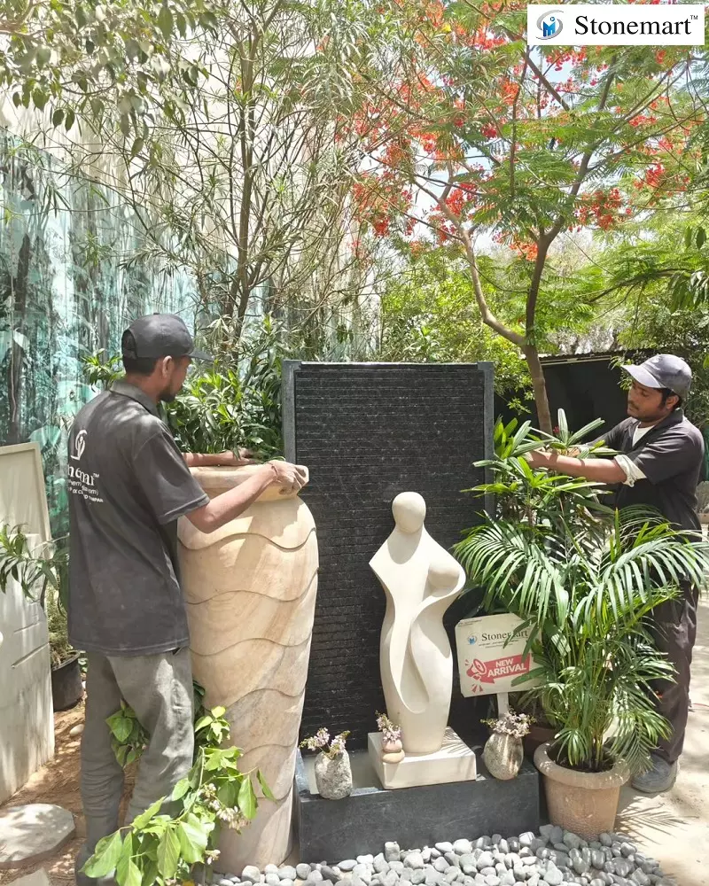 Modern Abstract Sculpture For Patio Decor