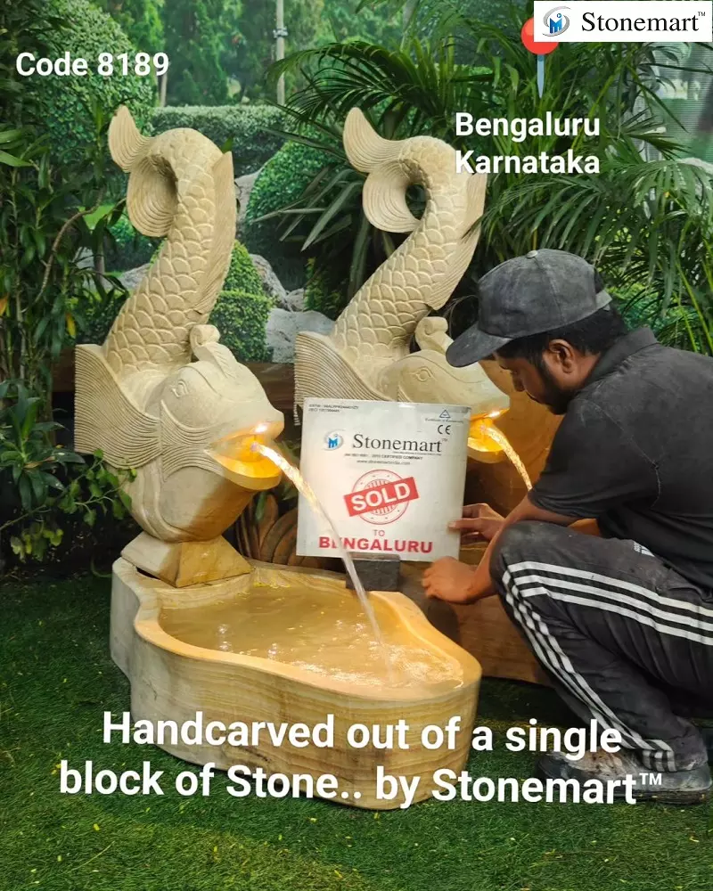 Stone Fish Fountains