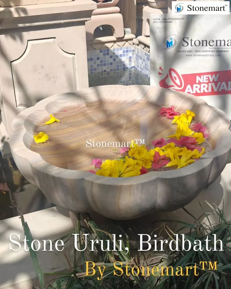 Stone Urli Bowl With Stand