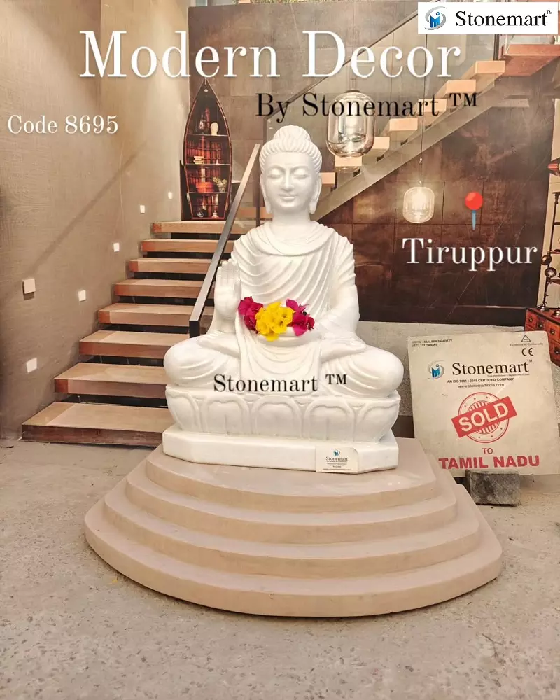 Stone Buddha Statue For Balcony Garden Decor