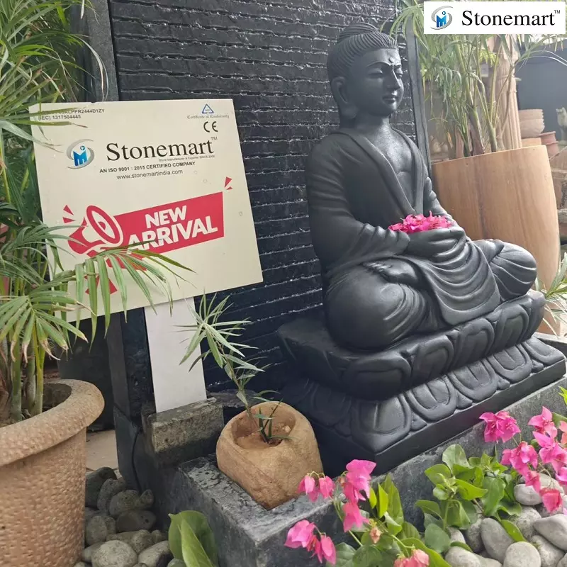 Buddha Fountain With Planters