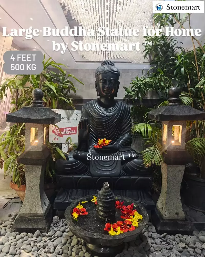 Buddha Sculpture For Zen Garden Decor
