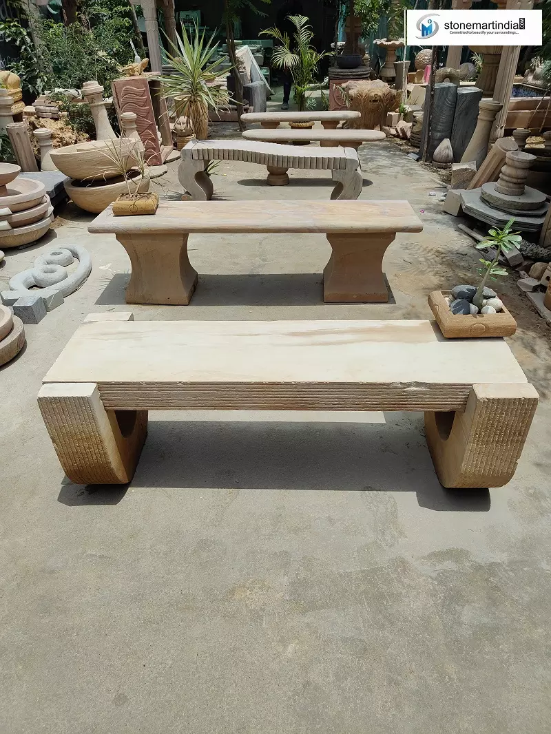 Stone Bench For Balcony Decor