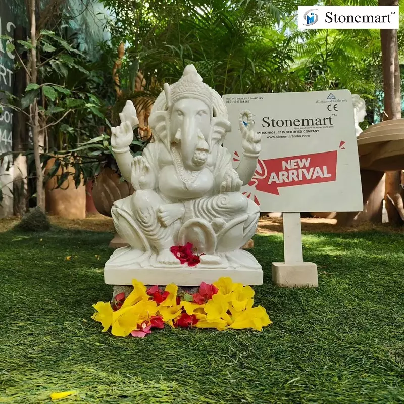 Close up shot of Hindu God Ganesha Chaturthi idol in a sitting position,  Lord Ganesh. Stock Photo | Adobe Stock