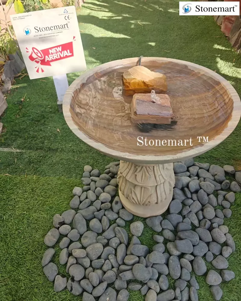 Natural Stone Bird Bath
