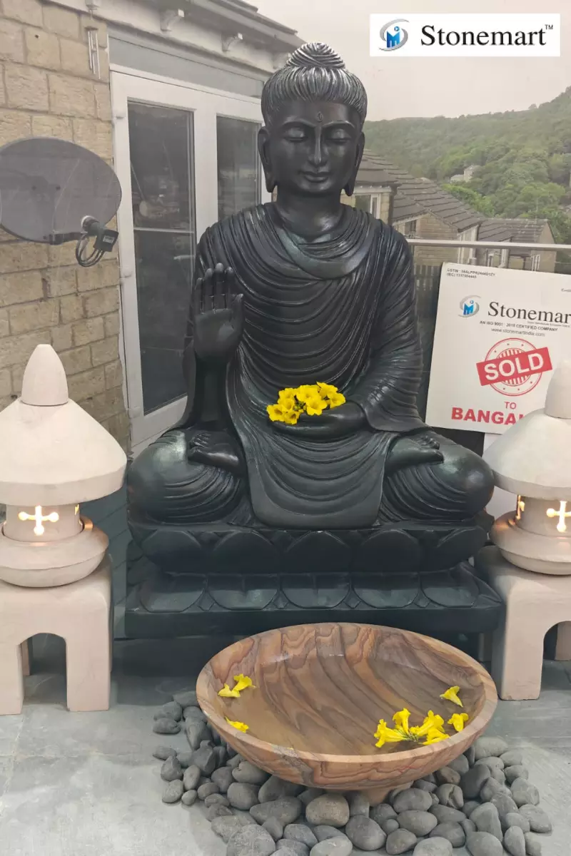 3 Feet Agnya Chakra Buddha Idol