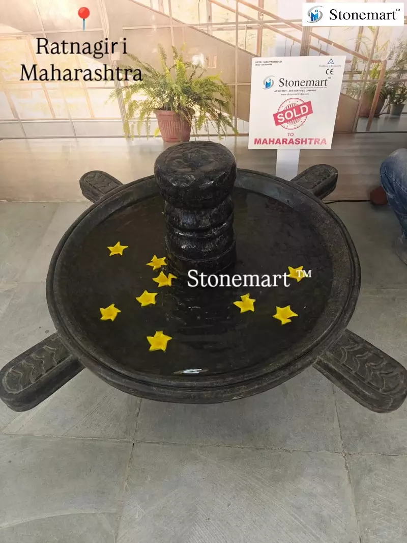 Granite Bird Bath with Candle Holder