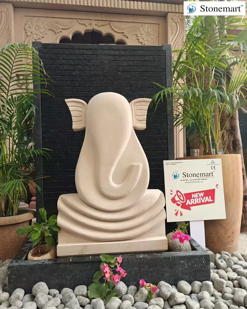Abstract Ganesha Fountain For Villa Decor
