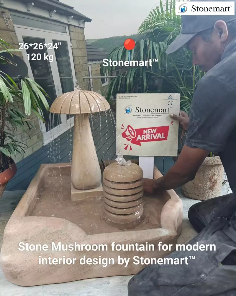 Mushroom Water Fountain For Home Decor