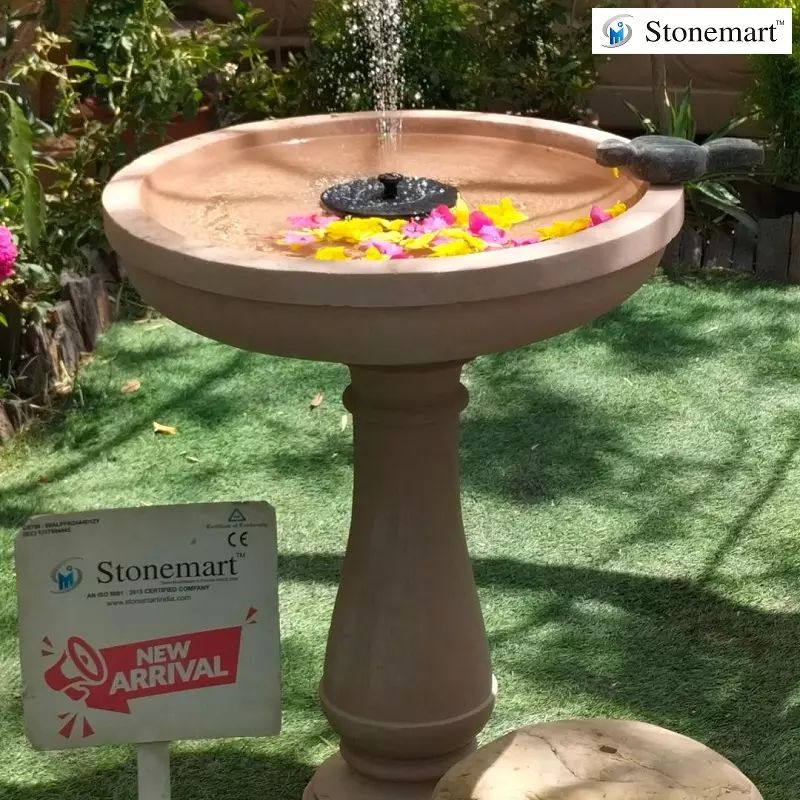 Stone Solar Fountain For Balcony