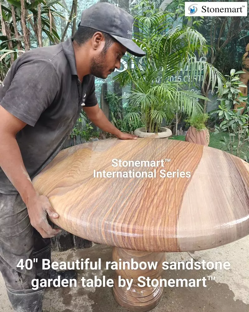 Natural Stone Table For Garden