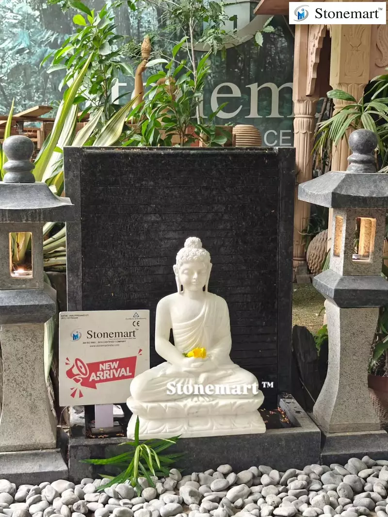 Stone Buddha Statue For Hospital Decor