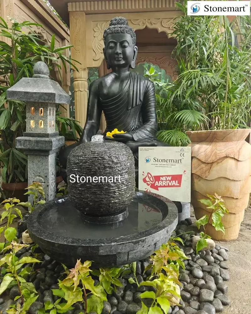 4 Feet Buddha Statue With Fountain