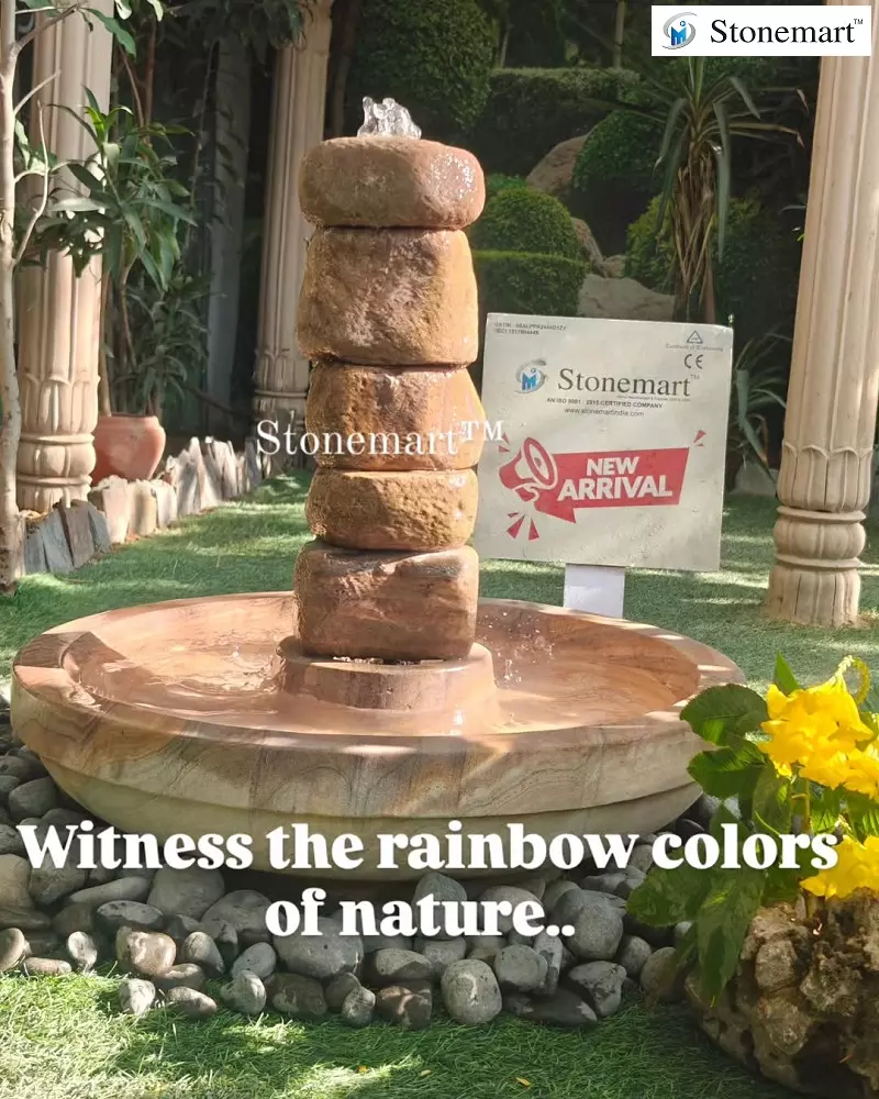 Stone Fountain For Minimalist Home Decor